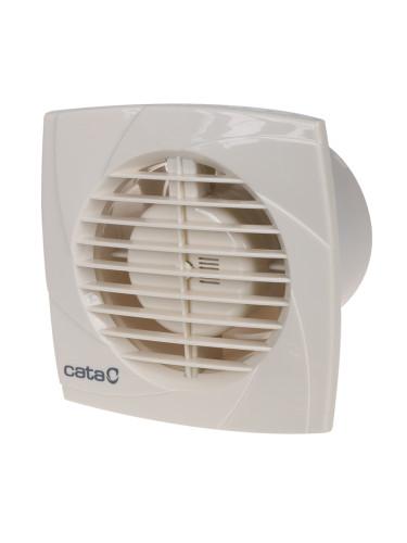 Вентилатор ф100mm, 230VAC, 15W, 98m3/h, бял, Cata B10 PLUS