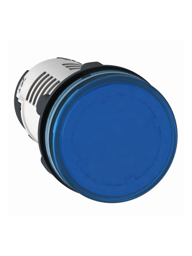 Индикаторна лампа, LED, XB7EV06BP, 24VAC/VDC, синя, отвор ф22mm