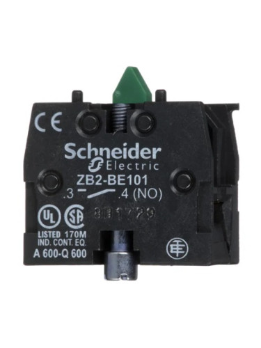 Контактен блок ZB2BE101, 3A/240VAC, SPST-NO