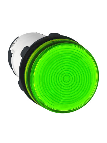 Индикаторна лампа, глим, XB7EV63P, 220VAC, зелена, ф22mm