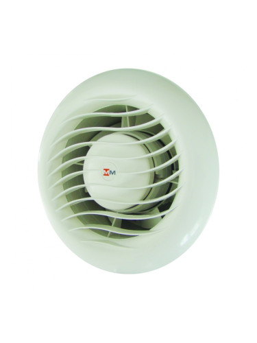 Вентилатор за сауна и парна баня, ф100mm, с клапа, 230VAC, 17W, 105m3/h, MM-S 100/105