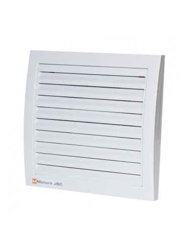 Предпазна решетка за вентилатор, ф150mm, бяла, квадратна, PVC