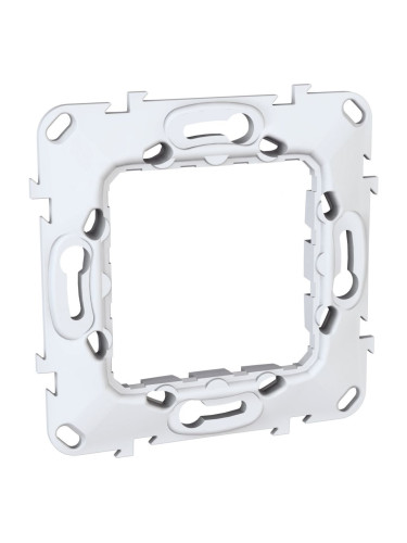 Монтажна рамка, Schneider, Unica, едно гнездо, цвят бял, MGU7.002.P