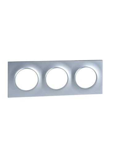 Декоративна рамка, тройна, алуминий, ABS, S520706E