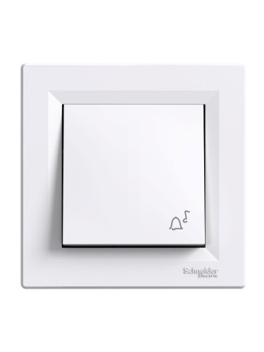 Електрически ключ лихт бутон (звънчев), 10A, 250VAC, за вграждане, бял, EPH0800121