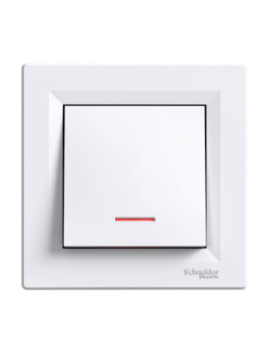 Електрически ключ сх.1 единичен, 10A, 250VAC, за вграждане, бял, EPH1400121