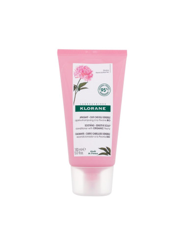 Klorane Organic Peony Soothing Балсам за коса за жени 150 ml