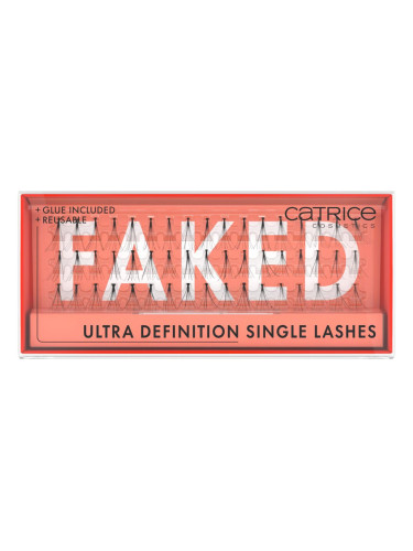 Catrice Faked Ultra Definition Single Lashes Изкуствени мигли за жени 51 бр Нюанс Black