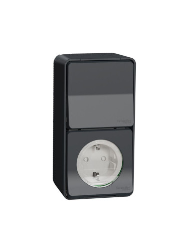 Електрически ключ сх.6 девиаторен, 10A, 250VAC, повърхностен, сив, MUR36024