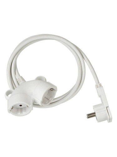 Удължител, двоен, 3m, 3x1.5mm2, IP20, бял, Brennenstuhl 1161820223