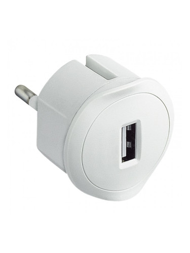 Зарядно за телефон, USB, 7.5W, бяло, LEGRAND