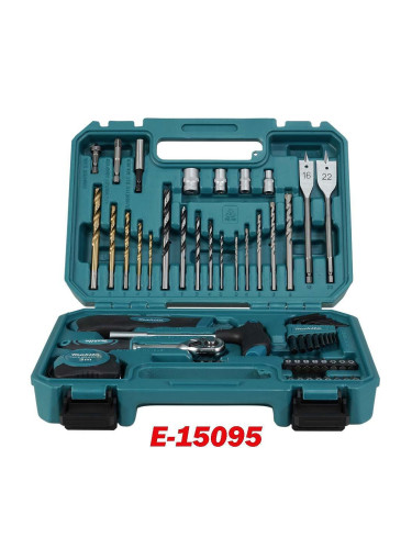Гедоре 60 части, 1/4", Makita E-15095