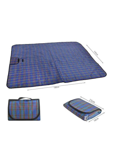 Постелка за плаж и пикник 145x180 см, водоотблъскващо дъно, Malatec 2450