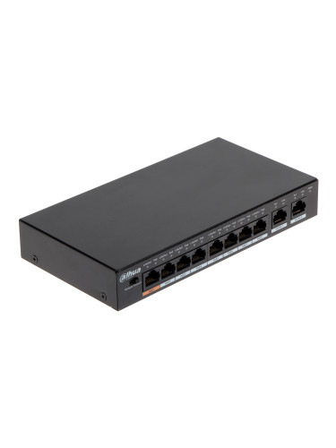 Суич Ethernet с 8-портов, PoE, Dahua, PFS3010-8ET-96
