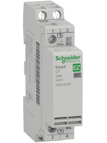 Контактор EZ9C32220, 2P, 230VAC бобина, 20A