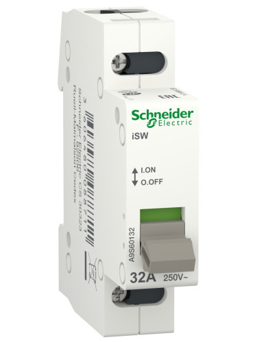 Товаров прекъсвач (шалтер) A9S60132, 1P, 32A, без защита, SCHNEIDER ELECTRIC