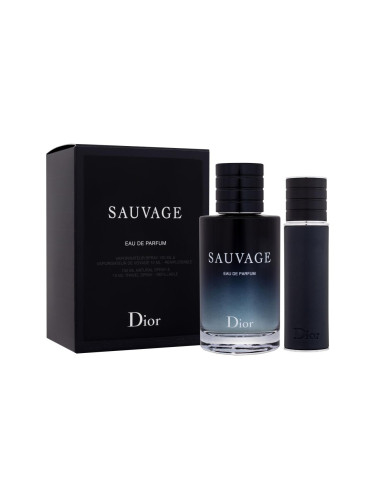 Dior Sauvage Подаръчен комплект EDP 100 ml + EDP зареждаем 10 ml