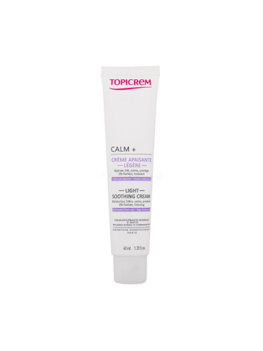 Topicrem Calm+ Light Soothing Cream Дневен крем за лице за жени 40 ml