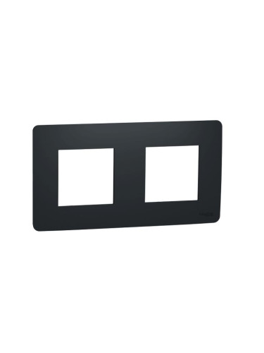Рамка, две гнезда, цвят антрацит, New Unica, Schneider Electric, NU200454