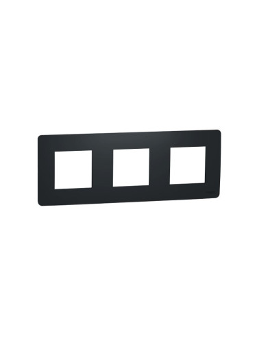 Рамка, три гнезда, цвят антрацит, New Unica, Schneider Electric, NU200654
