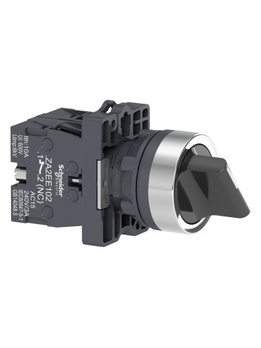 Панелен превключвател, XA2ED25, ротационен, ф22mm, 3A/240VAC, 2 позиции