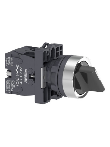 Панелен превключвател, XA2ED33, ротационен, ф22mm, 3A/240VAC, 3 позиции