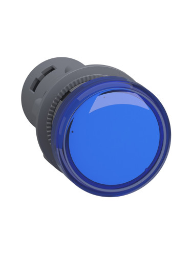 Индикаторна лампа, LED, XA2EVB6LC, 24VDC/VAC, син, отвор ф22mm
