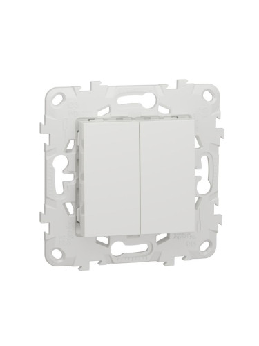 Електрически сериен ключ сх.5, 10A, 250VAC, за вграждане, бял, New Unica, NU521118
