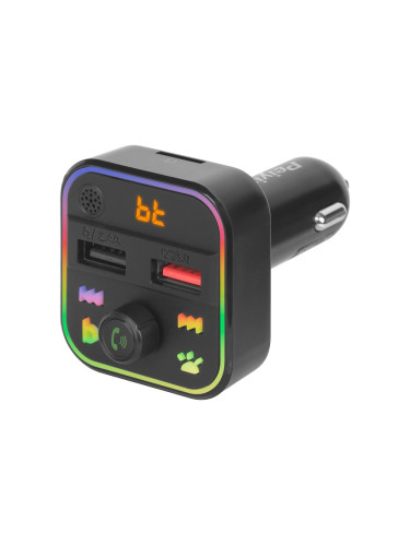 MP3-FM трансмитер за автомобил, LED, USB, MicroSD, Bluetooth, URZ0479, Peiying