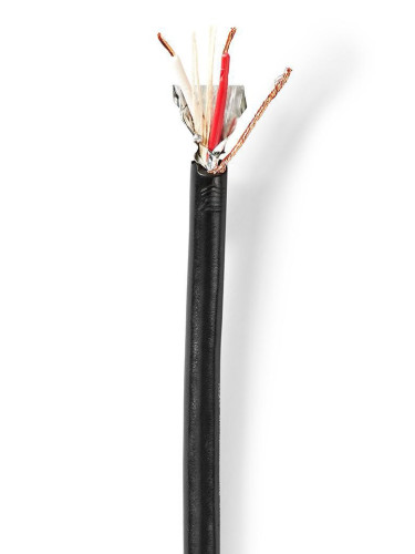 Микрофонен кабел, CABR1535BK1000, 2x0.35mm2, стерео, черен