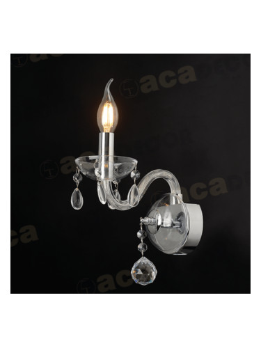 ACA LIGHTING BLK82041WCC TULIA