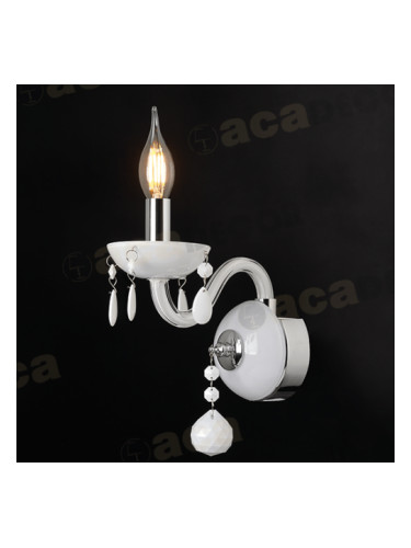 ACA LIGHTING BLK82041WWC TULIA