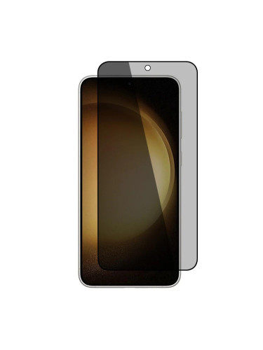 Стъклен протектор MBX 5D Full Privacy с цяло лепило, За Samsung Galaxy S23 (S911B), Черен