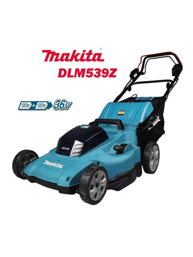 Косачка акумулаторна, самоходна, Makita DLM539Z, 18+18V, 53 см, 70 л