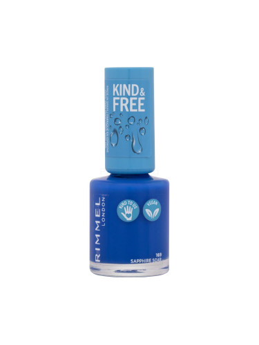Rimmel London Kind & Free Лак за нокти за жени 8 ml Нюанс 169 Sapphire Soar