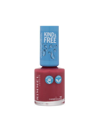 Rimmel London Kind & Free Лак за нокти за жени 8 ml Нюанс 166 Cherry Chance