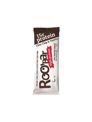 ROO’BAR БИО Суров Протеинов десерт с Шоколадови парченца 60