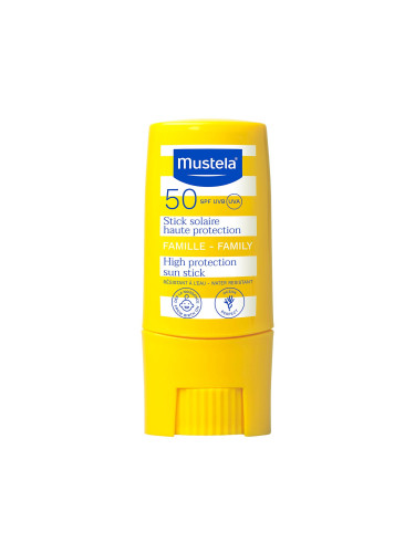 Mustela Sun Слънцезащитен стик за цялото семейство SPF50+ 9 ml