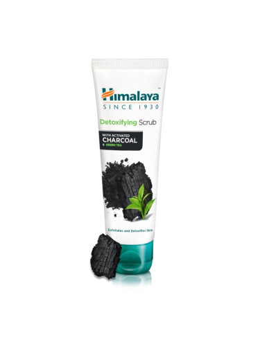 Детокс ексфолиант за лице с активен въглен, Himalaya Wellness,  75 ml