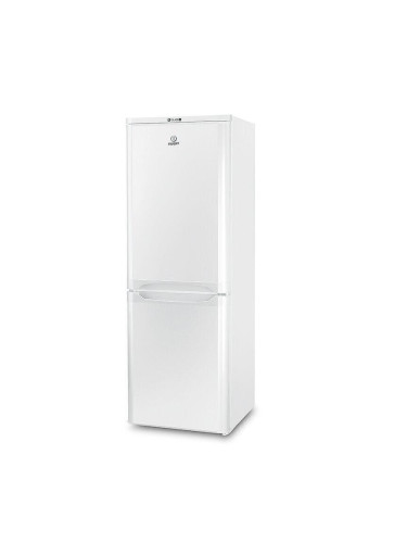 Хладилник с фризер Indesit NCAA55, клас F, 206 л. общ обем, свободностоящ, 233 kWh/годишно, автоматична система за охлаждане, бял