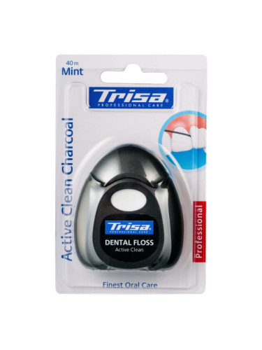 TRISA ACTIVE CLEAN CHARCOAL Конец за зъби 40 м