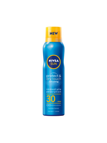 NIVEA Sun Protect & Dry Touch Охлаждащ спрей SPF 30 Слънцезащитен продукт дамски 200ml