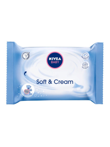 NIVEA Baby Кърпички Soft & Cream с мек крем - пакет Почистващи кърпички унисекс  