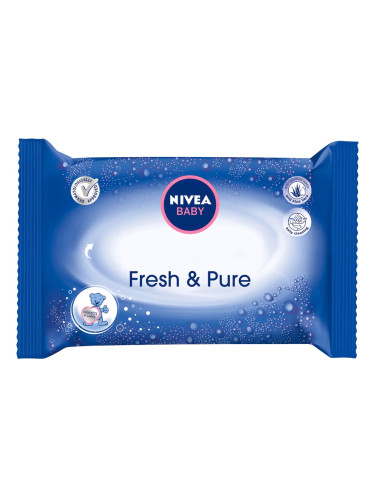 NIVEA Baby Кърпички Fresh & Pure с лек лосион - пакет Почистващи кърпички унисекс  