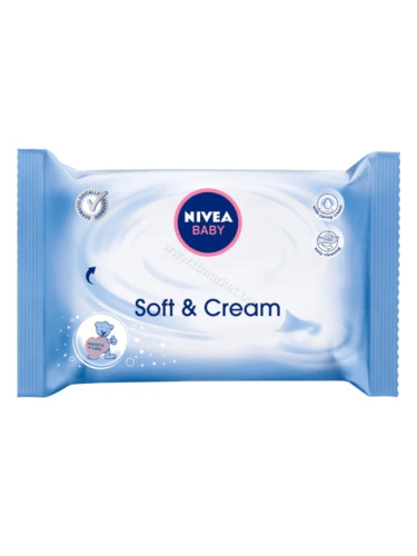 NIVEA Baby Кърпички Soft & Cream с мек крем - пакет Почистващи кърпички унисекс  