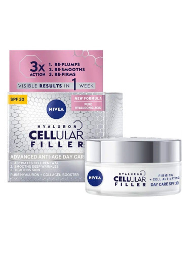 NIVEA Cellular Hyaluron Filler Дневен крем SPF 30 Дневен крем дамски 50ml