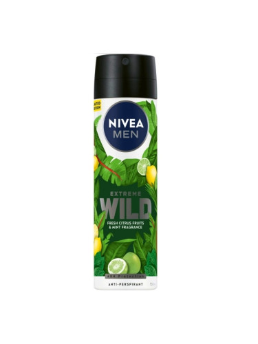 NIVEA MEN Deo Спрей мъжки Extreme Wild Fresh Citrus Fruit & Mint Део спрей мъжки 150ml