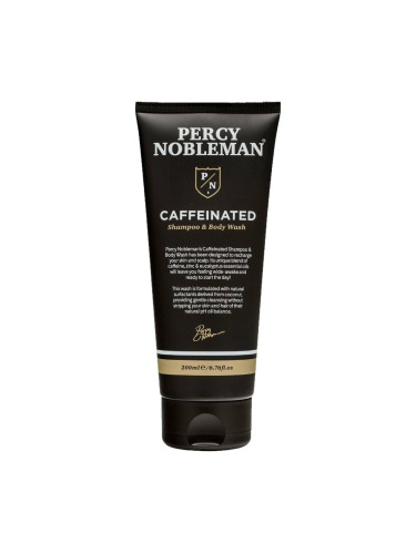 PERCY NOBLEMAN Caffeinated Shampoo & Body Wash Шампоан за коса и тяло мъжки 200ml