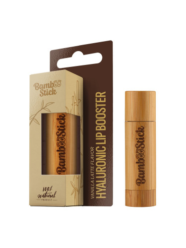 BAMBOOSTICK Hyaluronic Lip Booster, Vanilla Latte Балсам за устни унисекс 5ml