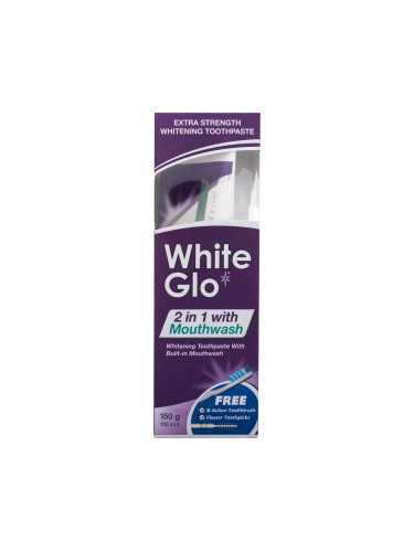 White Glo 2 in 1 with Mouthwash Паста за зъби Комплект